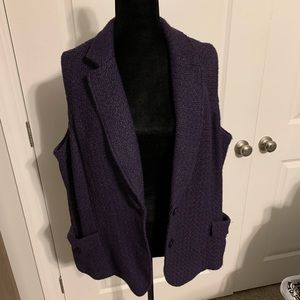 Coldwater Creek Wool vest plum 2X